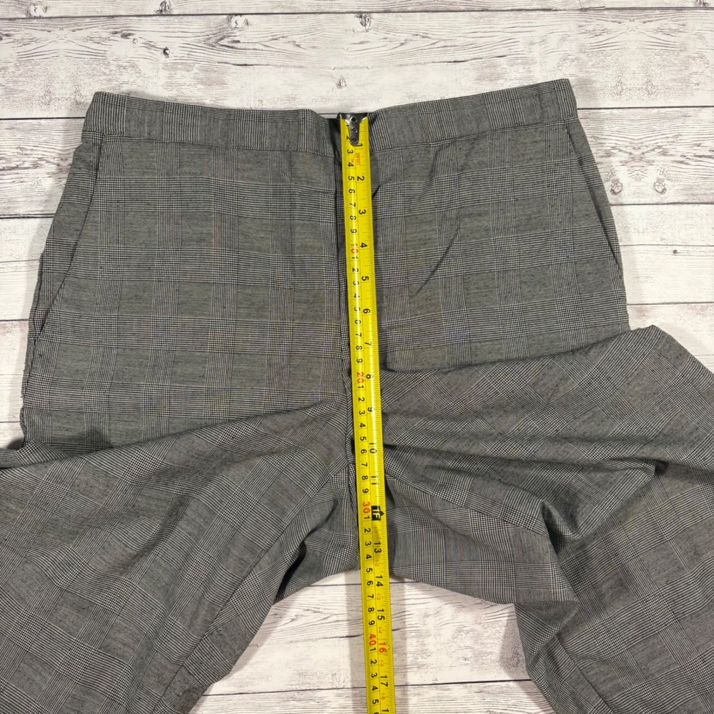 Alfred Dunner Petite Plaid Pants Elastic Waist Wide Leg Casual Comfort Size 12P - Picture 6 of 10